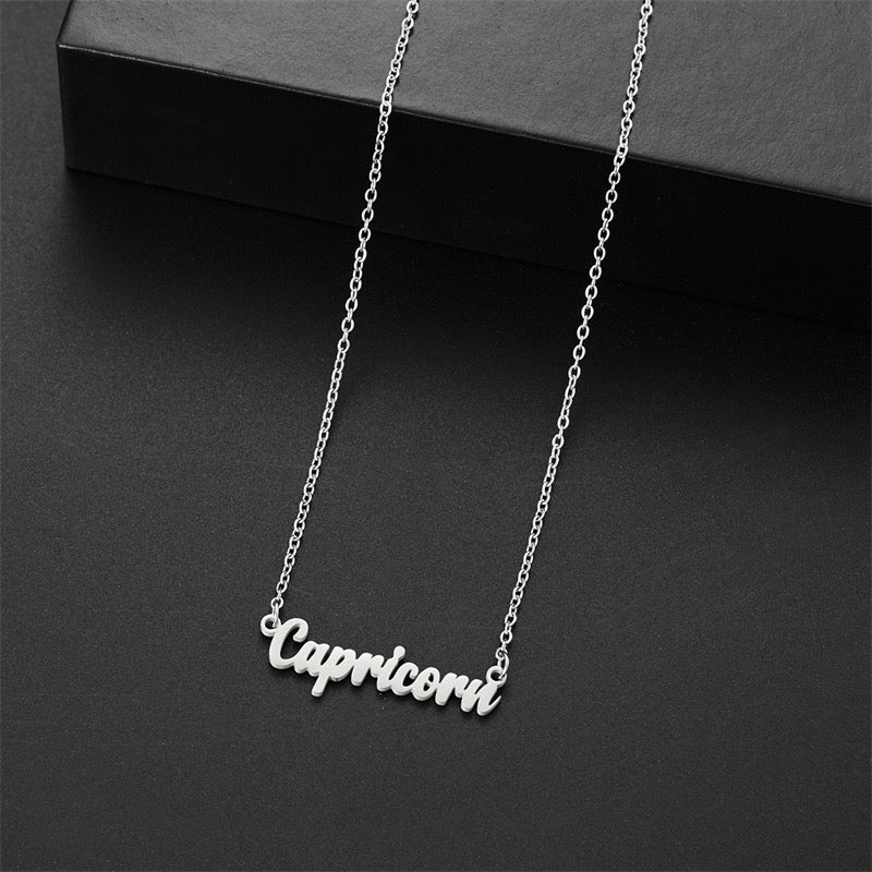 18K Gold PVD-Plated Constellation Letter Pendant – 201 Stainless Steel